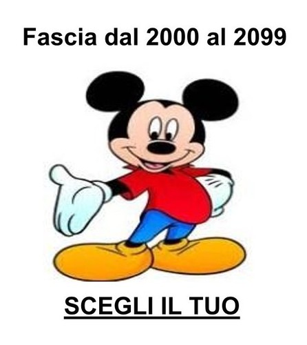 Topolino nuovi fascia 2000 - nuovi,
